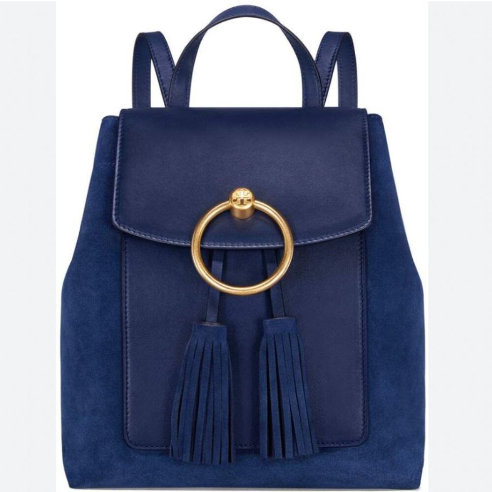 NWT Tory Burch Suede and Leather Farrah Backpack
